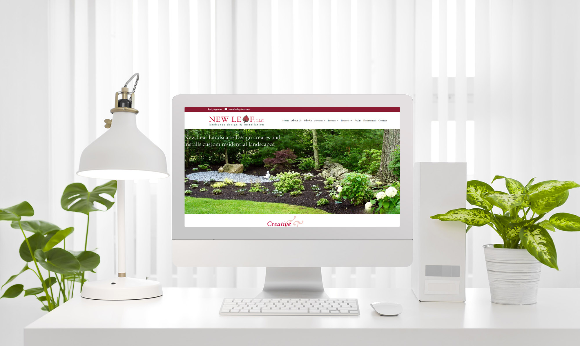 New Leaf Landscape Design Swampscott MA - Web Design by imagine Web Designs Worcester MA